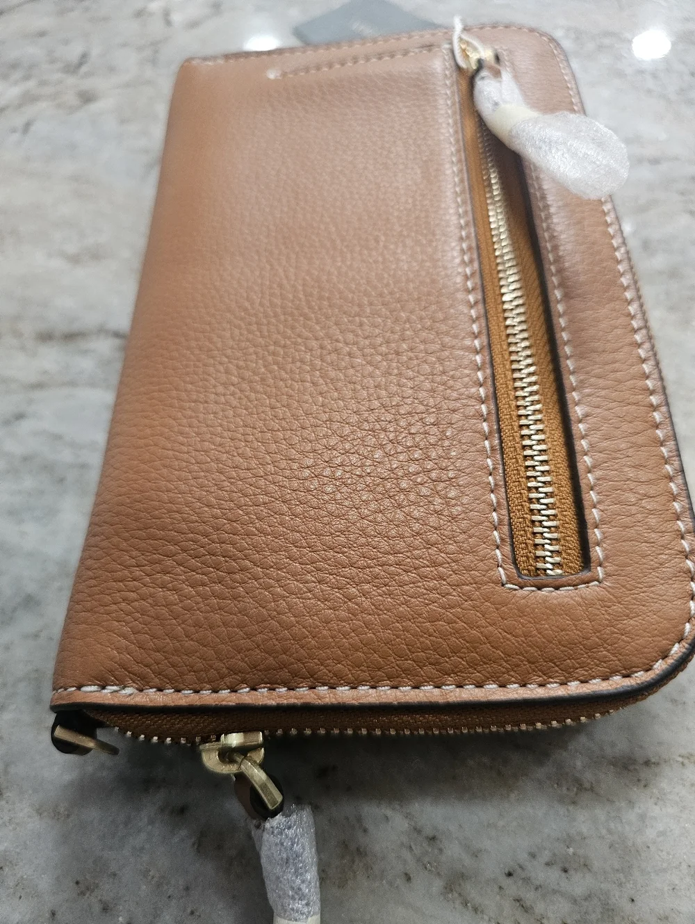 Vera Bradley Roasted Pecan Leather Large Tab Wallet NWT MSRP $145 - Picture 5 of 15